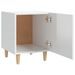 Tables de chevet 2 pcs Blanc brillant Bois d'ingénierie 2 - Photo n°6