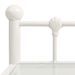 Tables de chevet 2 pcs Blanc et transparent Métal et verre 2 - Photo n°6