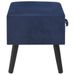 Tables de chevet 2 pcs Bleu 40x35x40 cm Velours - Photo n°6