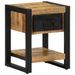 Tables de chevet 2 pcs bois de manguier massif brut - Photo n°4