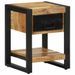 Tables de chevet 2 pcs bois de manguier massif brut - Photo n°5