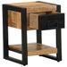 Tables de chevet 2 pcs bois de manguier massif brut - Photo n°6