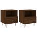 Tables de chevet 2 pcs chêne marron 40x35x47,5 cm - Photo n°1