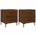 Tables de chevet 2 pcs chêne marron 40x35x47,5 cm - Photo n°2