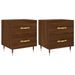 Tables de chevet 2 pcs chêne marron 40x35x47,5 cm - Photo n°1