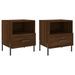 Tables de chevet 2 pcs chêne marron 40x35x47,5 cm - Photo n°1