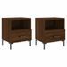 Tables de chevet 2 pcs chêne marron 40x35x47,5 cm - Photo n°1