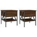 Tables de chevet 2 pcs chêne marron 40x42x45 cm bois ingénierie - Photo n°1