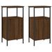 Tables de chevet 2 pcs chêne marron 41x31x80 cm bois ingénierie - Photo n°1