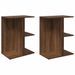 Tables de chevet 2 pcs chêne marron bois d'ingénierie - Photo n°2