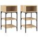 Tables de chevet 2 pcs chêne sonoma 35x34,5x70 cm - Photo n°1