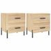 Tables de chevet 2 pcs chêne sonoma 40x35x47,5 cm - Photo n°1