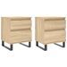 Tables de chevet 2 pcs chêne sonoma 40x35x50 cm bois ingénierie - Photo n°1