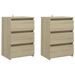 Tables de chevet 2 pcs Chêne sonoma 40x35x62,5 cm - Photo n°1
