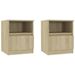 Tables de chevet 2 pcs Chêne sonoma 40x40x50 cm 2 - Photo n°1