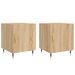 Tables de chevet 2 pcs chêne sonoma 40x40x50 cm bois ingénierie - Photo n°1