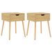 Tables de chevet 2 pcs Chêne sonoma 40x40x56 cm Bois ingénierie - Photo n°2