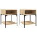 Tables de chevet 2 pcs chêne sonoma 40x41x50 cm bois ingénierie - Photo n°1