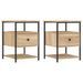 Tables de chevet 2 pcs chêne sonoma 40x42x56 cm bois ingénierie - Photo n°1