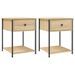 Tables de chevet 2 pcs chêne sonoma 44x45x58 cm bois ingénierie - Photo n°1