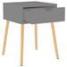 Tables de chevet 2 pcs Gris 40x40x56 cm - Photo n°6