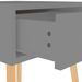 Tables de chevet 2 pcs Gris 40x40x56 cm - Photo n°8