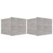 Tables de chevet 2 pcs Gris béton 40 x 30 x 30 cm - Photo n°1