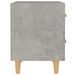 Tables de chevet 2 pcs Gris béton 40x35x47,5 cm - Photo n°4