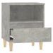 Tables de chevet 2 pcs Gris béton 40x35x50 cm - Photo n°8