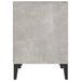 Tables de chevet 2 pcs Gris béton 40x35x50 cm - Photo n°7