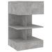 Tables de chevet 2 pcs Gris béton 40x35x65 cm - Photo n°5