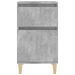 Tables de chevet 2 pcs gris béton 40x35x70 cm - Photo n°6