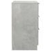 Tables de chevet 2 pcs Gris béton 40x36x65 cm - Photo n°8