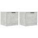 Tables de chevet 2 pcs Gris béton 40x39x40 cm - Photo n°2