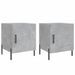 Tables de chevet 2 pcs gris béton 40x40x50 cm bois d’ingénierie - Photo n°1