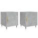 Tables de chevet 2 pcs gris béton 40x40x50 cm bois d’ingénierie - Photo n°1