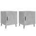 Tables de chevet 2 pcs gris béton 40x40x50 cm bois d’ingénierie - Photo n°1