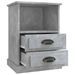 Tables de chevet 2 pcs gris béton 43x36x60 cm - Photo n°8