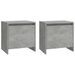 Tables de chevet 2 pcs Gris béton 45x34x44,5 cm - Photo n°1