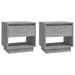 Tables de chevet 2 pcs Gris béton 45x34x44 cm - Photo n°1