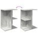 Tables de chevet 2 pcs gris béton 46,5x29x61 cm bois ingénierie - Photo n°8