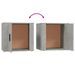 Tables de chevet 2 pcs Gris béton 50x39x47 cm - Photo n°9