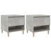 Tables de chevet 2 pcs Gris béton 50x46x50 cm Bois d’ingénierie - Photo n°1