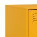 Tables de chevet 2 pcs jaune 34,5x39x44 cm acier - Photo n°10