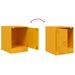 Tables de chevet 2 pcs jaune moutarde 34,5x39x44 cm acier - Photo n°10