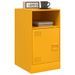 Tables de chevet 2 pcs jaune moutarde 34,5x39x62 cm acier - Photo n°3