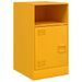 Tables de chevet 2 pcs jaune moutarde 34,5x39x62 cm acier - Photo n°7