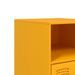 Tables de chevet 2 pcs jaune moutarde 34,5x39x62 cm acier - Photo n°11