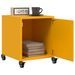 Tables de chevet 2 pcs jaune moutarde 36x39x43,5 cm acier - Photo n°1