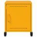 Tables de chevet 2 pcs jaune moutarde 36x39x43,5 cm acier - Photo n°6